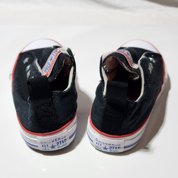 Girls’ Converse All Star Slip-On Sneakers – Stars & Stripes | Size 2 - Picture 2 of 6
